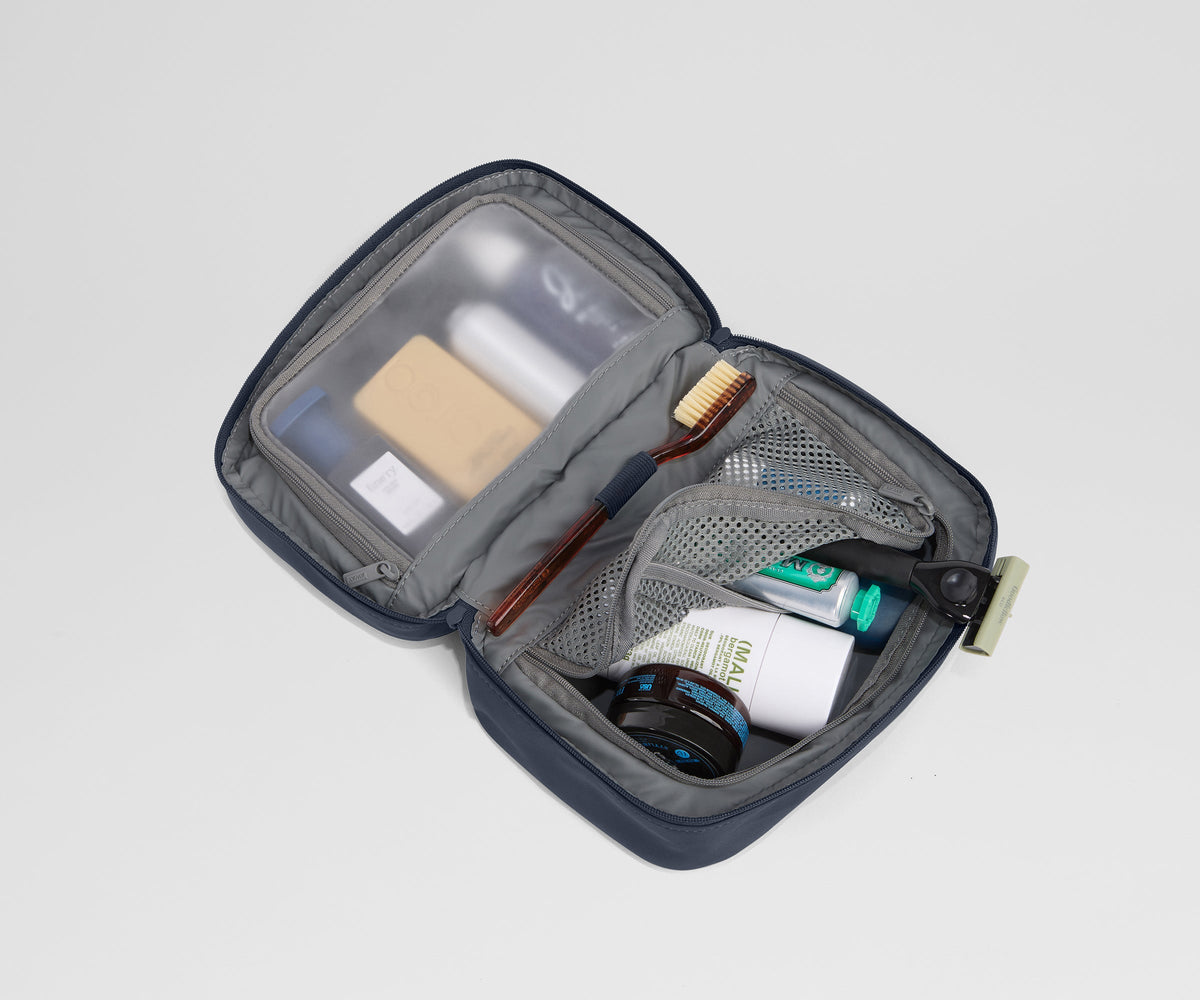 Away Small Toiletry Bag in Navy Blue