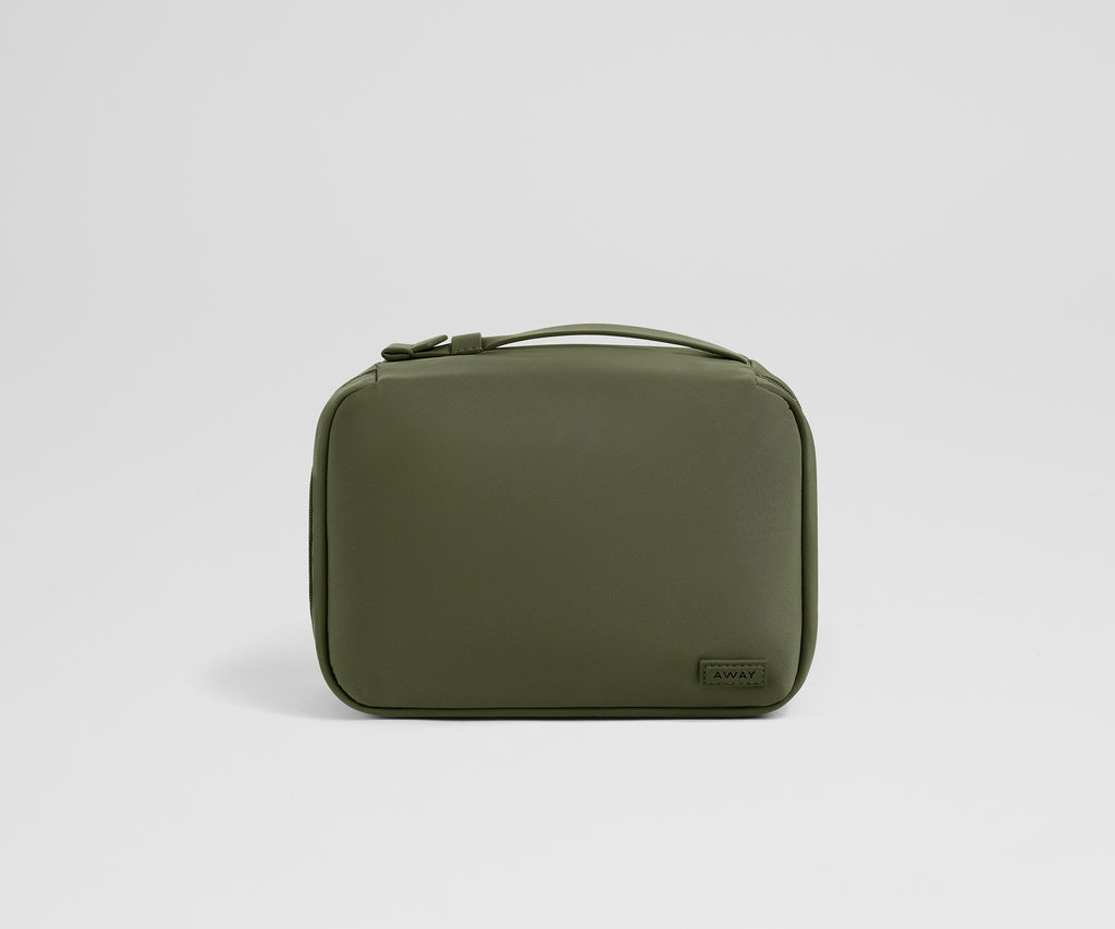 Away Small Toiletry Bag in Olive Green