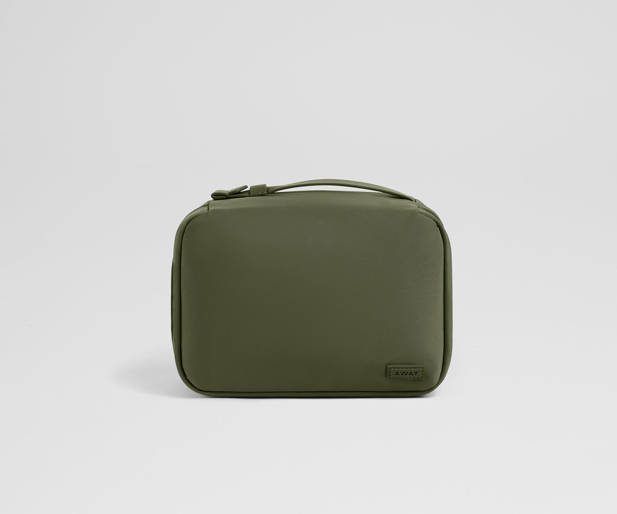Away Small Toiletry Bag in Olive Green