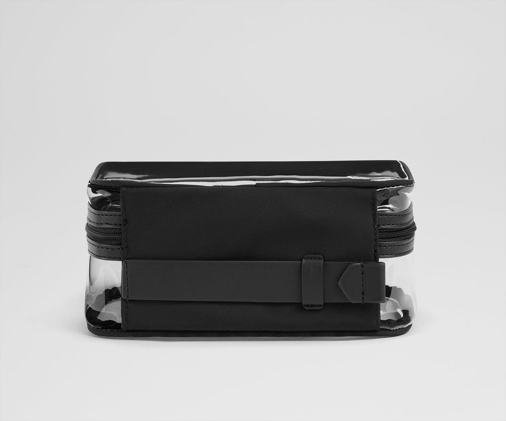 Away Clear Toiletry Bag in Jet Black