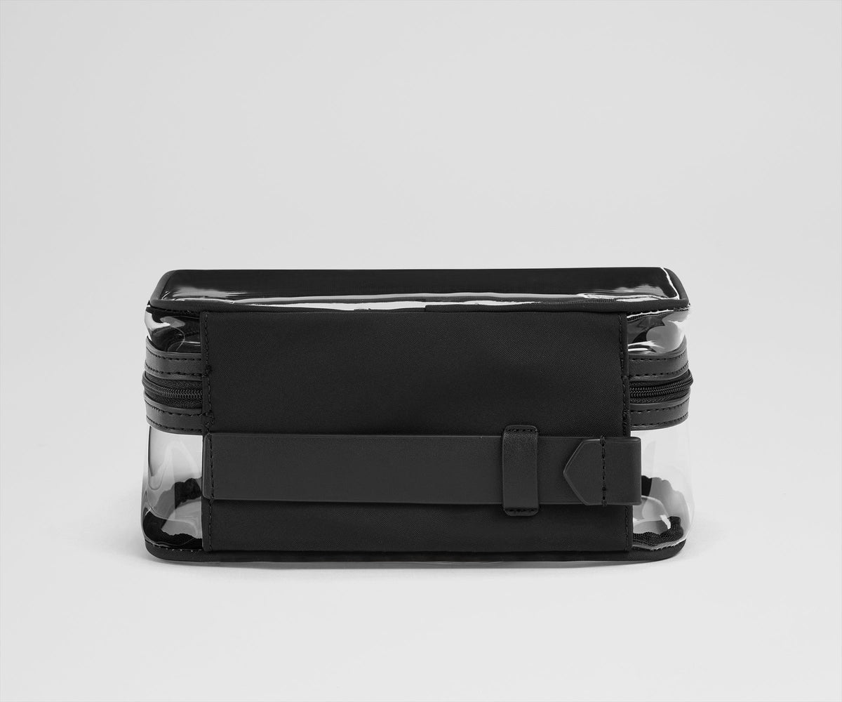 Away Clear Toiletry Bag in Jet Black