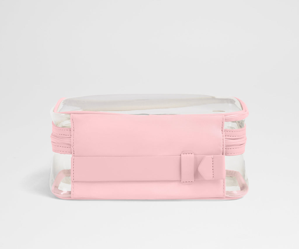 Away Clear Toiletry Bag in Blush Pink