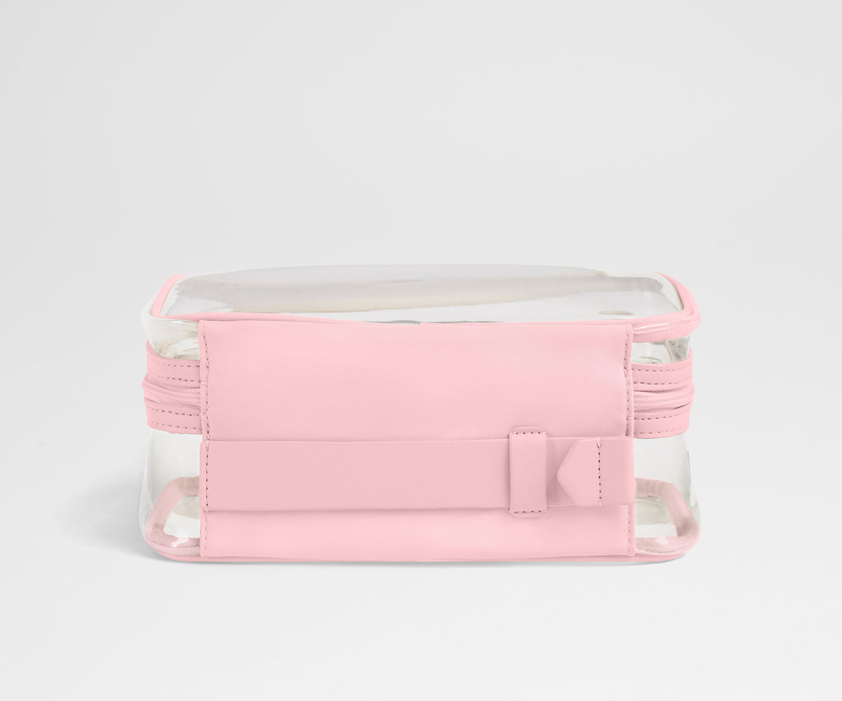 Away Clear Toiletry Bag in Blush Pink