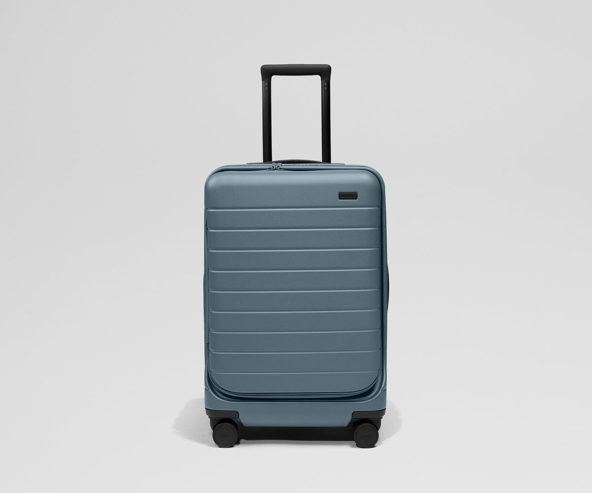 Away Topside Bigger Carry-On Suitcase - Coast Blue
