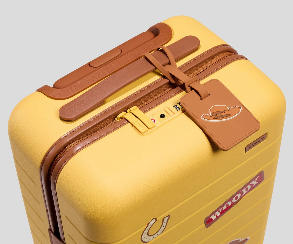 Away The Kids Carry-On Luggage Tag - Woody Yellow