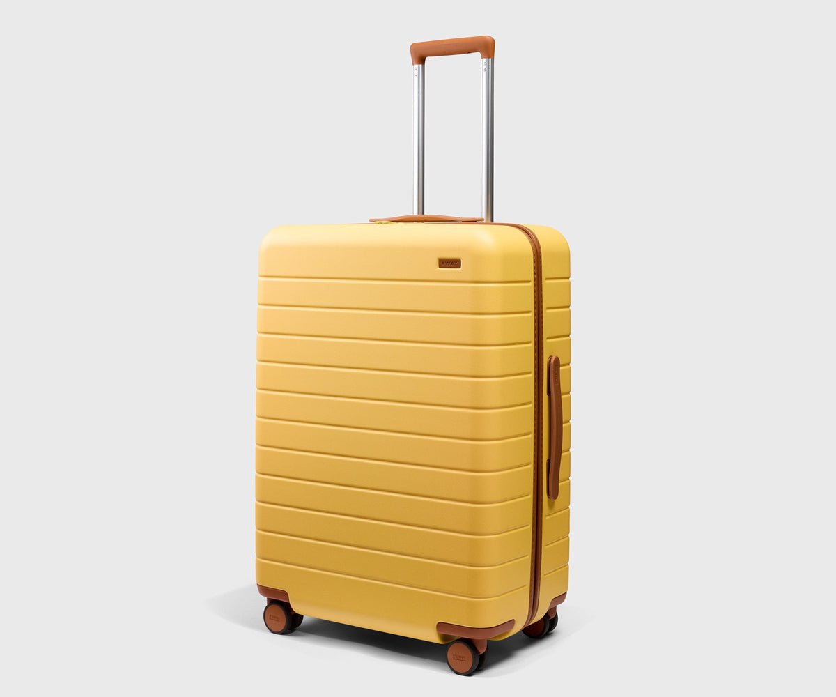 Away The Medium Luggage Tag - Woody Yellow