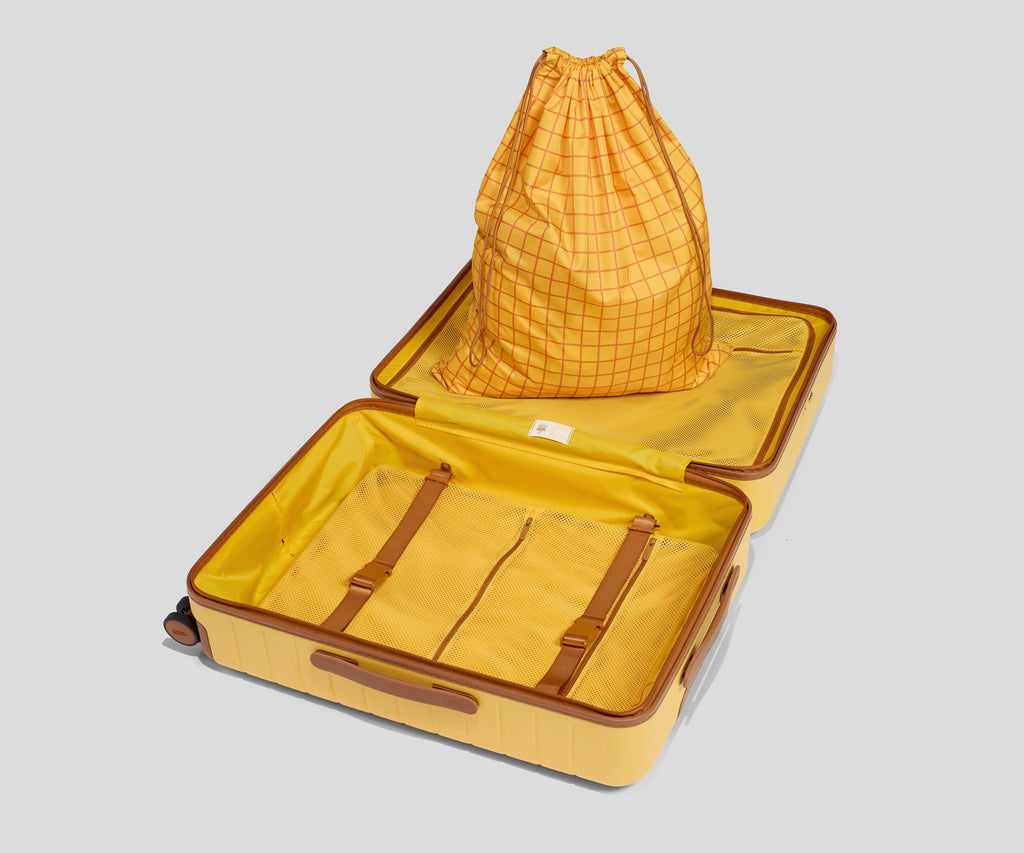 Away The Medium Luggage Tag - Woody Yellow