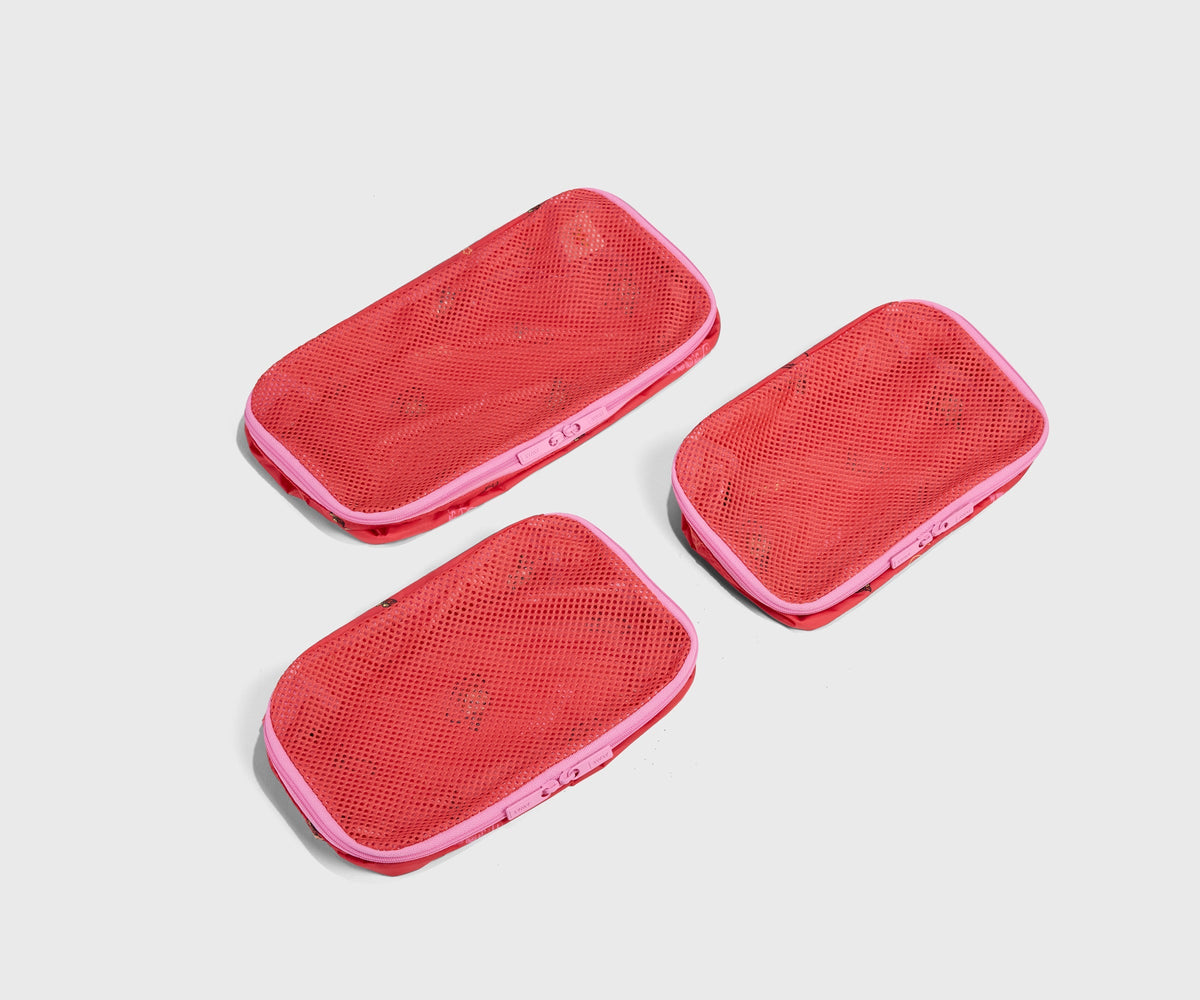 Away Kids Packing Cubes in Jessie Red