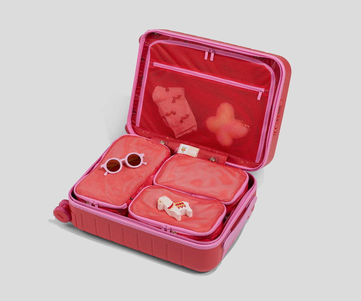 Away Kids Packing Cubes in Jessie Red