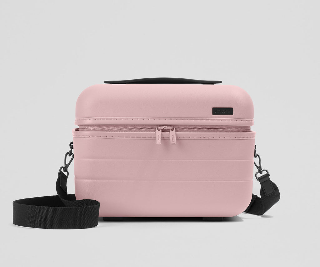 Away The Train Case Toiletry Bag - Blush Pink