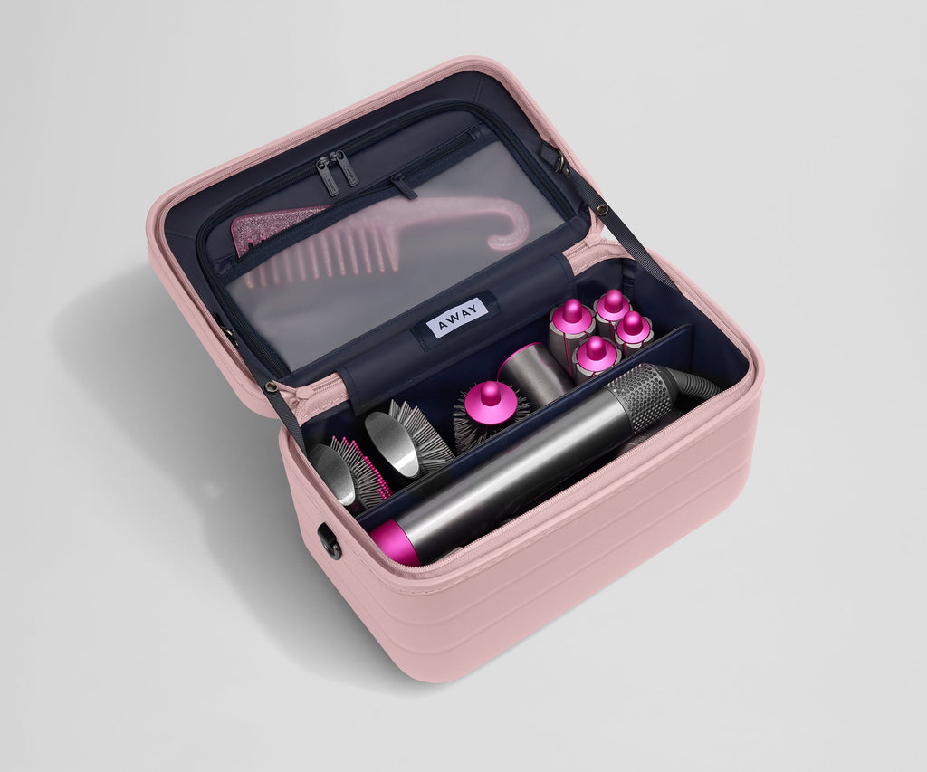 Away The Train Case Toiletry Bag - Blush Pink