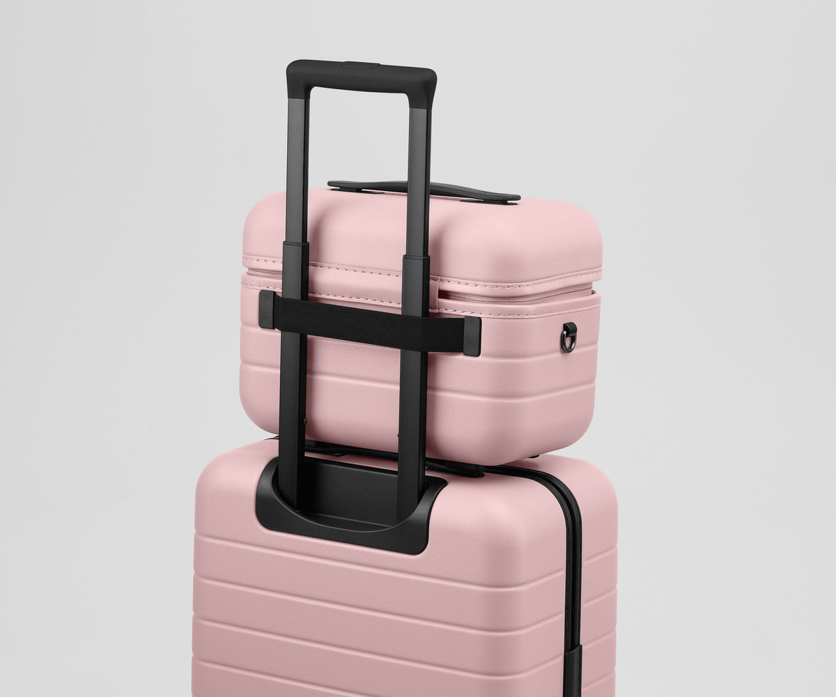 Away The Train Case Toiletry Bag - Blush Pink