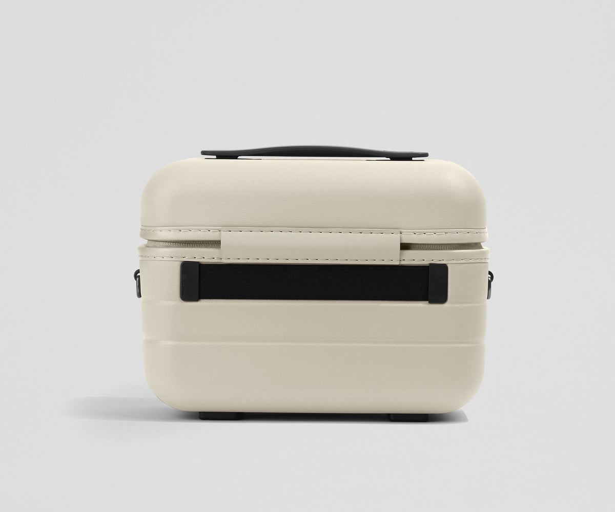 Away The Train Case Toiletry Bag - Salt White