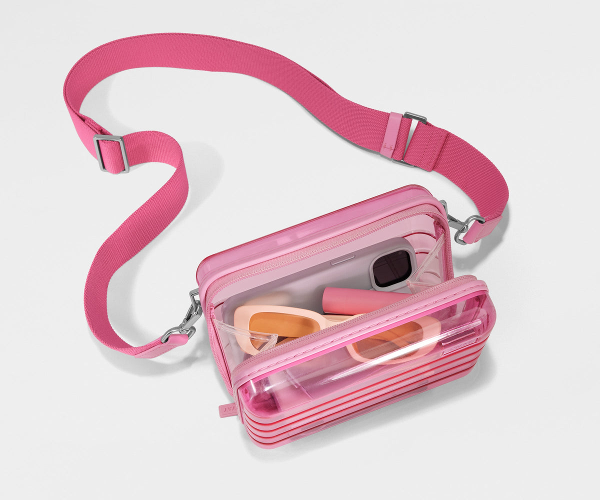 Away The Mini Crossbody Packing Cubes - Translucent Pink