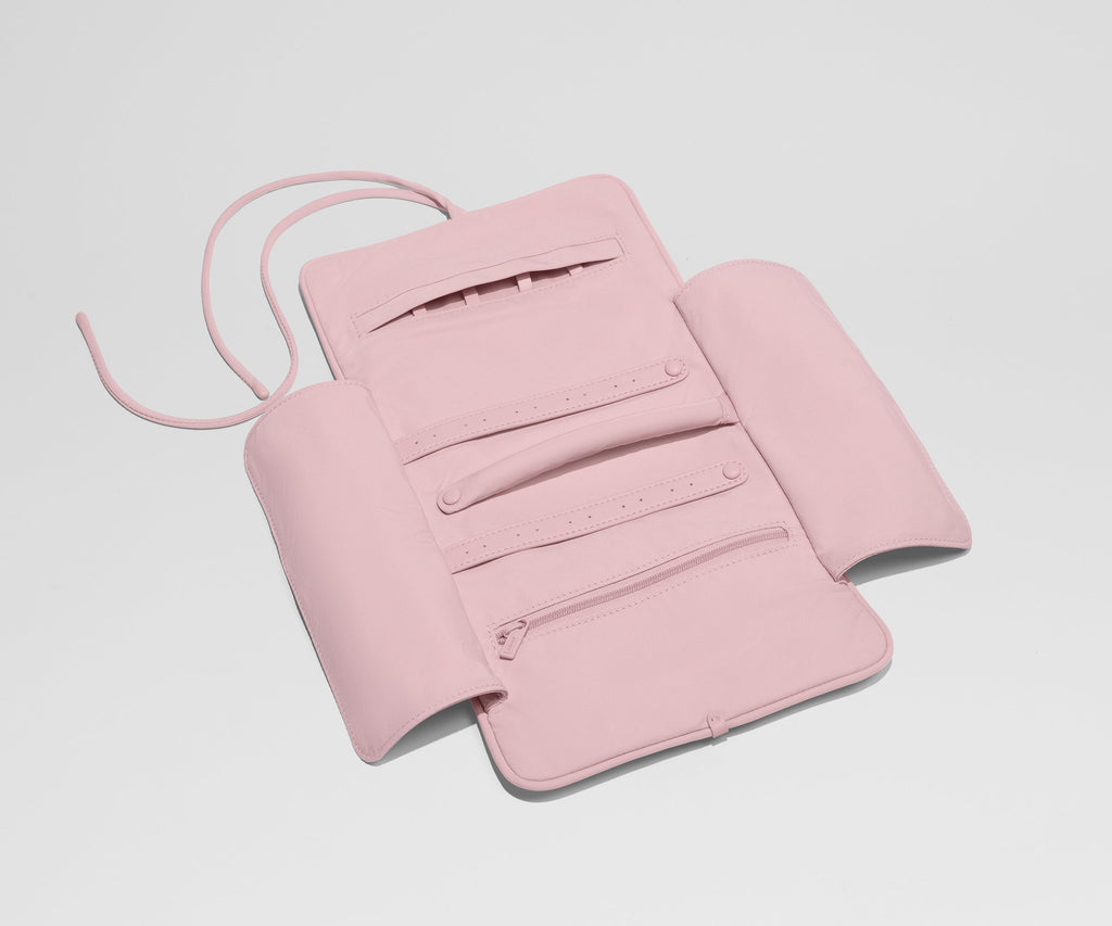 Away Featherlight Jewelry Roll Jewelry Case - Blush Pink