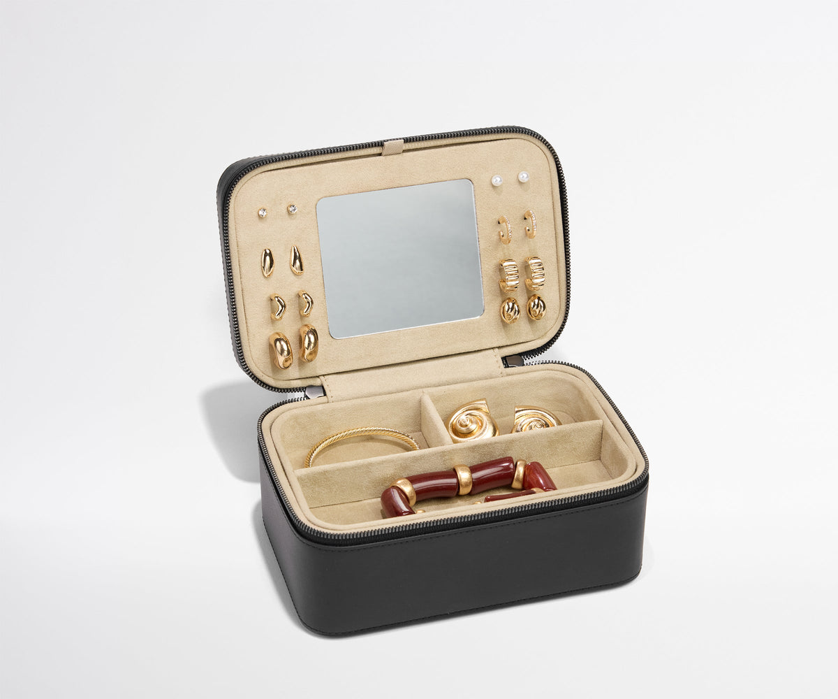 Away Keepsake Jewelry Case in Black Tie
