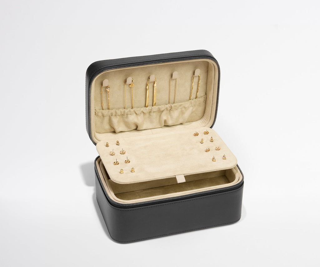 Away Keepsake Jewelry Case in Black Tie