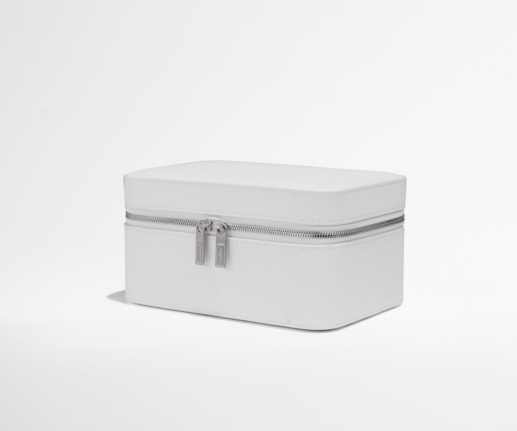 Away Keepsake Jewelry Case in Pearl White