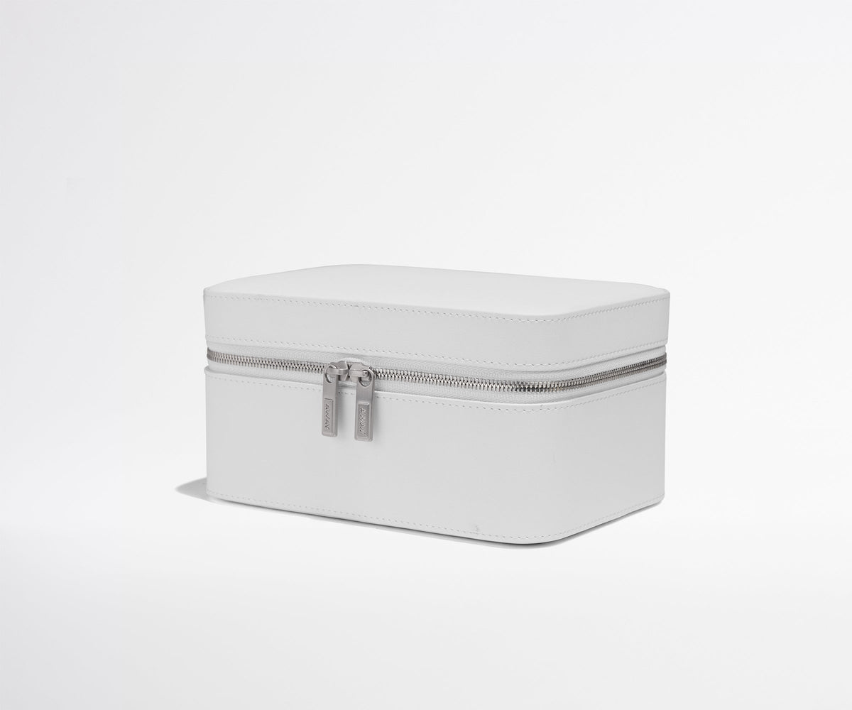 Away Keepsake Jewelry Case in Pearl White