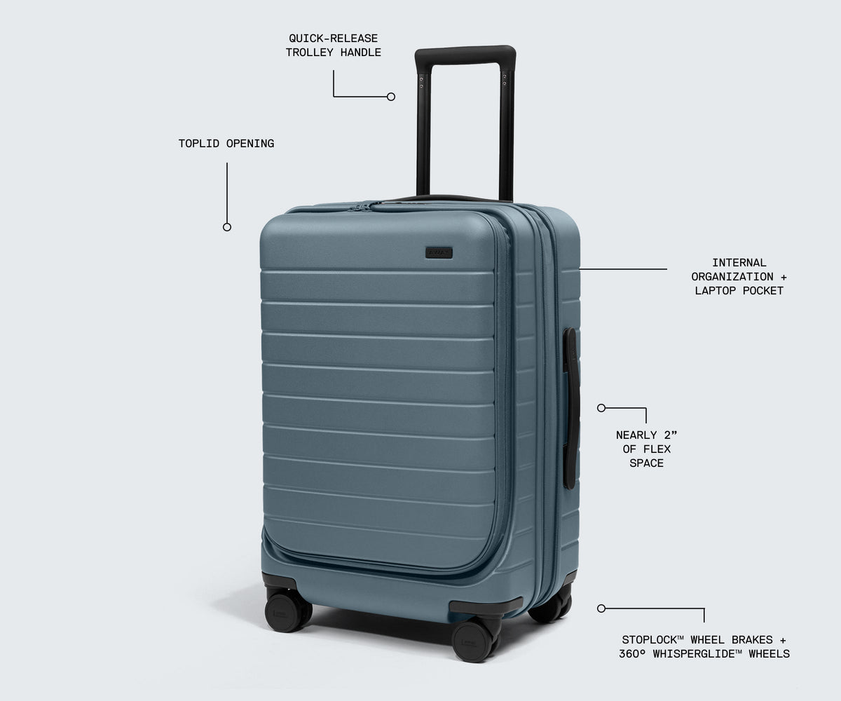 Away Topside Bigger Carry-On Suitcase - Jet Black