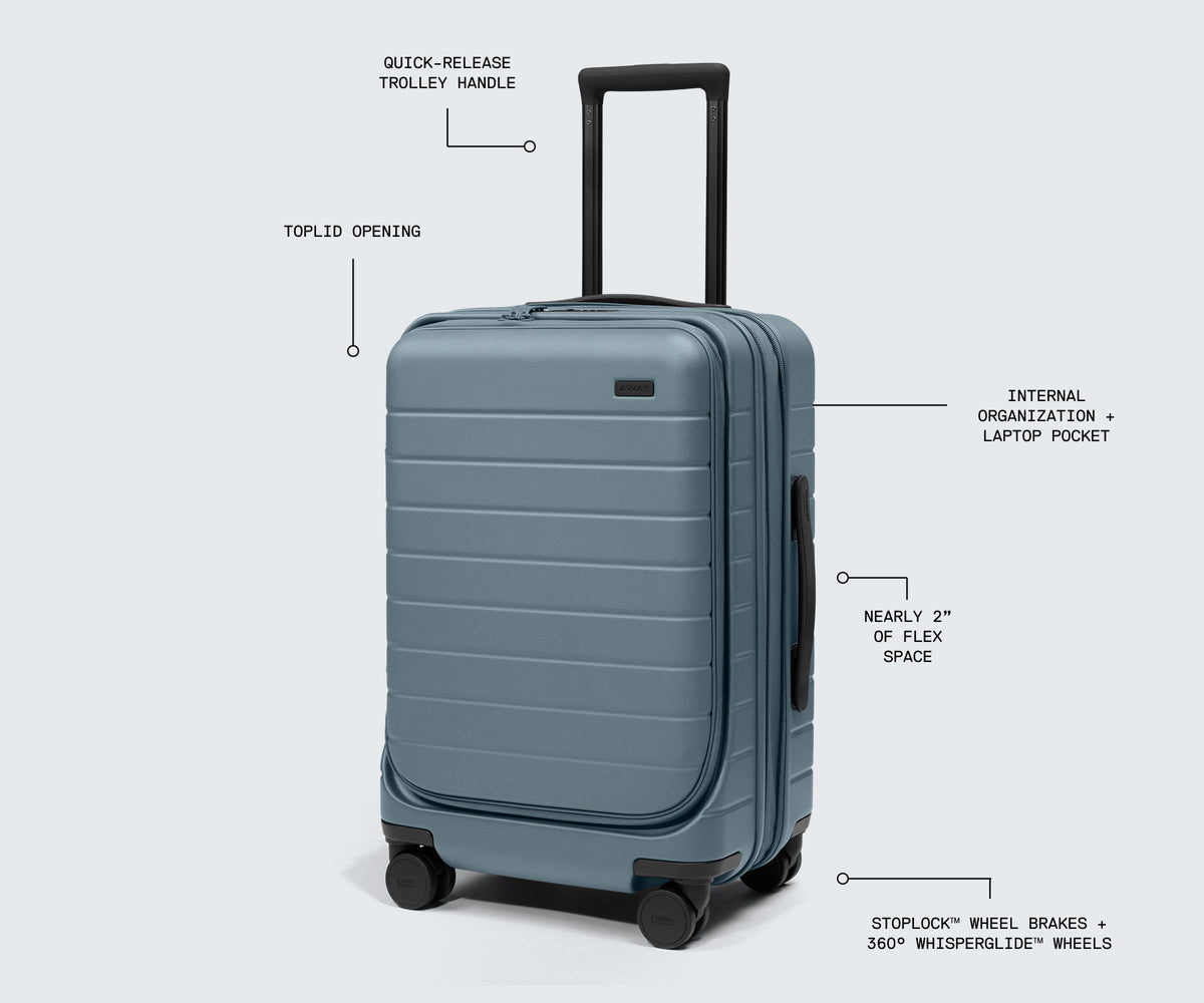 Away Topside Carry-On Suitcase - Blush Pink