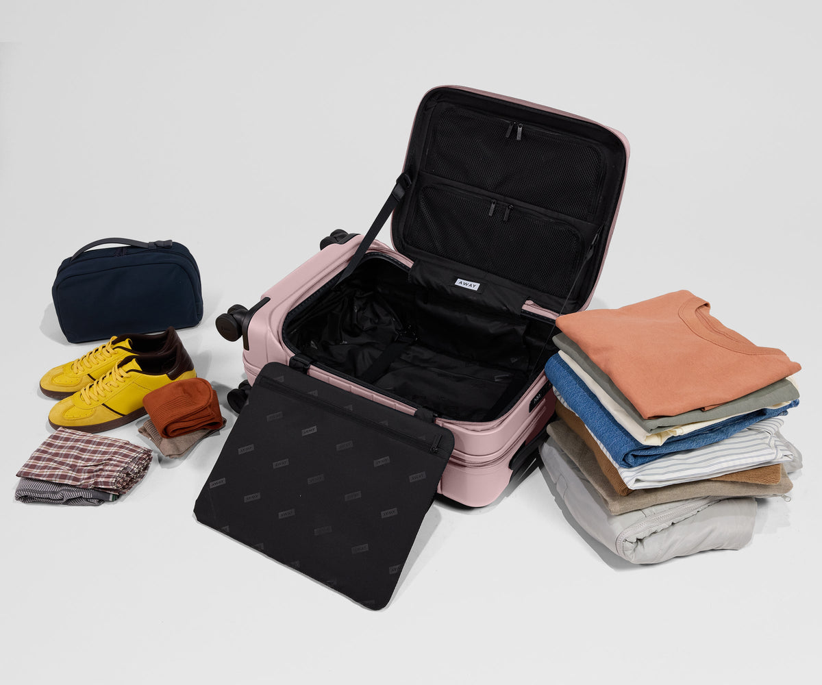 Away Topside Bigger Carry-On Suitcase - Blush Pink