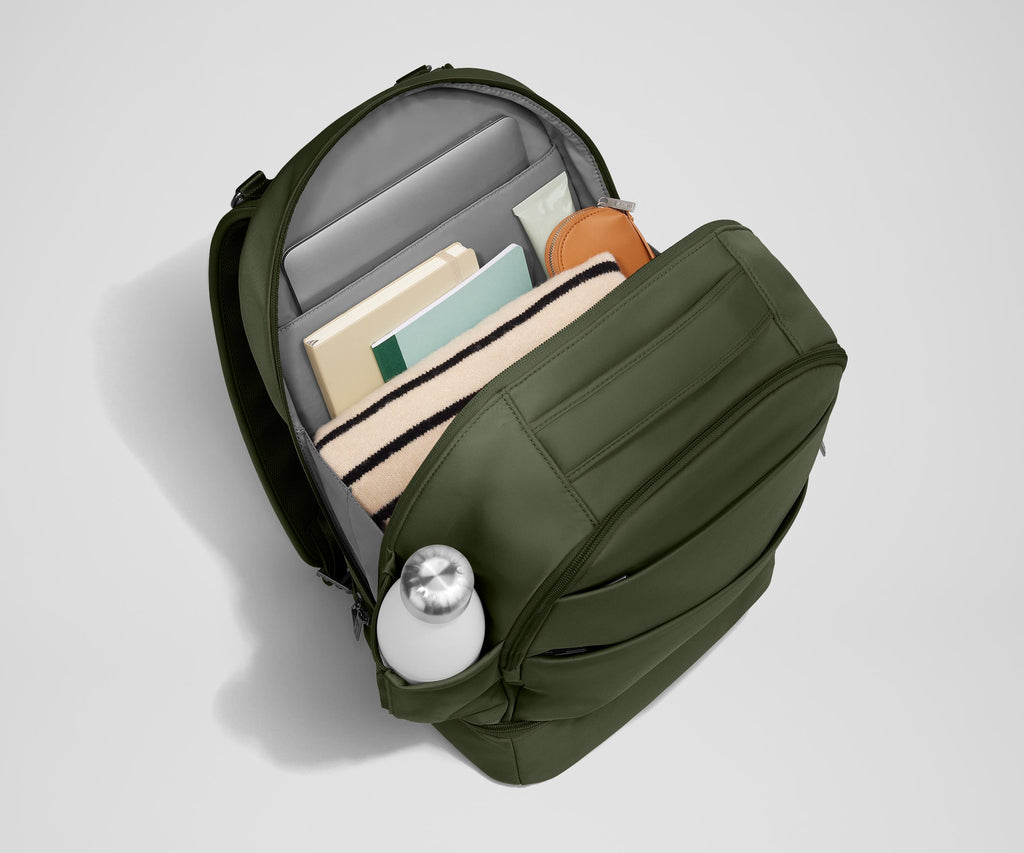 Away The Double Diaper Backpack Diaper Bag - Olive Green