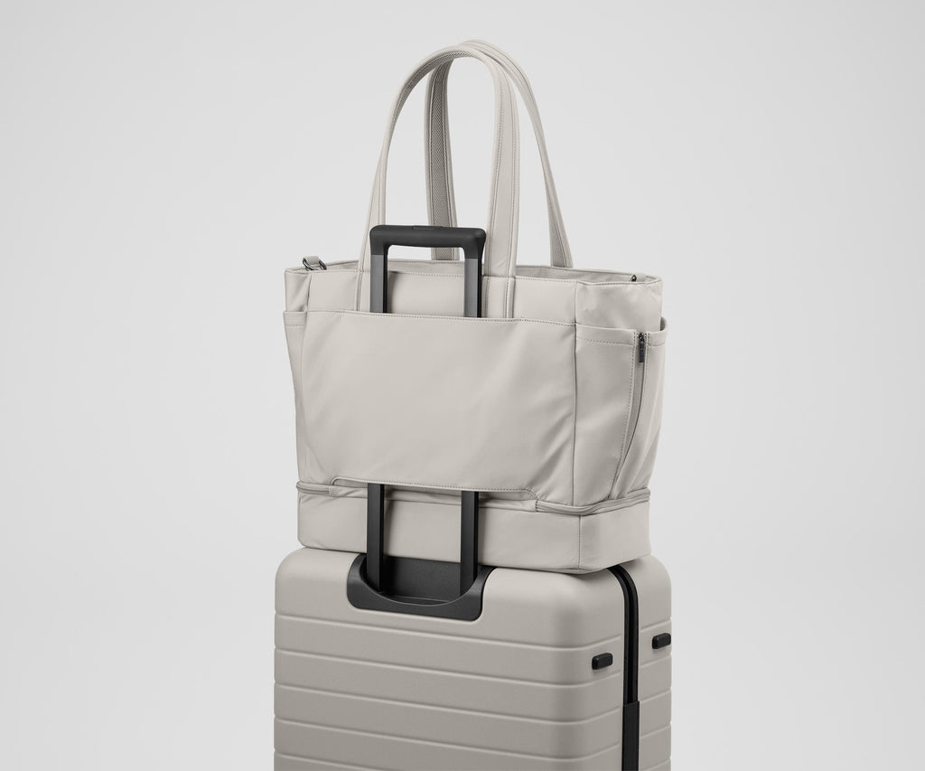 Away The Double Diaper Tote Diaper Bag - Cloud Gray