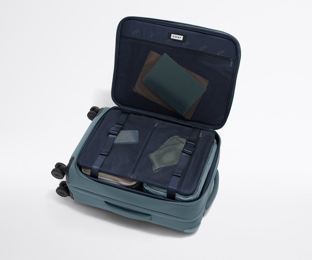 Away Softside Bigger Carry-On Suitcase - Coast Blue
