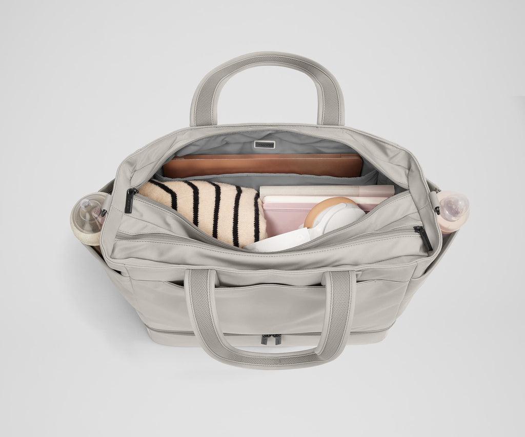 Away The Double Diaper Tote Diaper Bag - Cloud Gray
