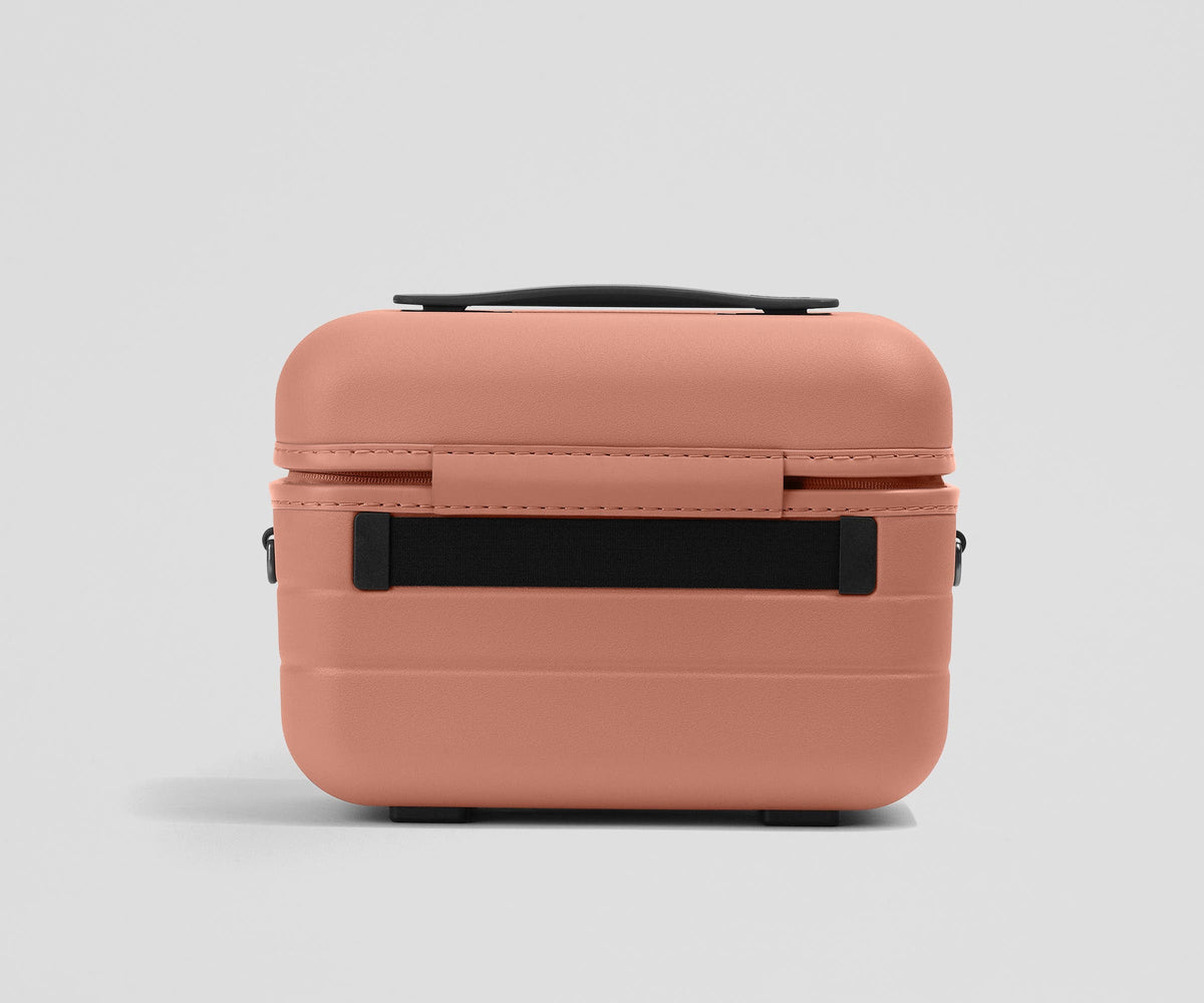 Away The Train Case Toiletry Bag - Clay Pink