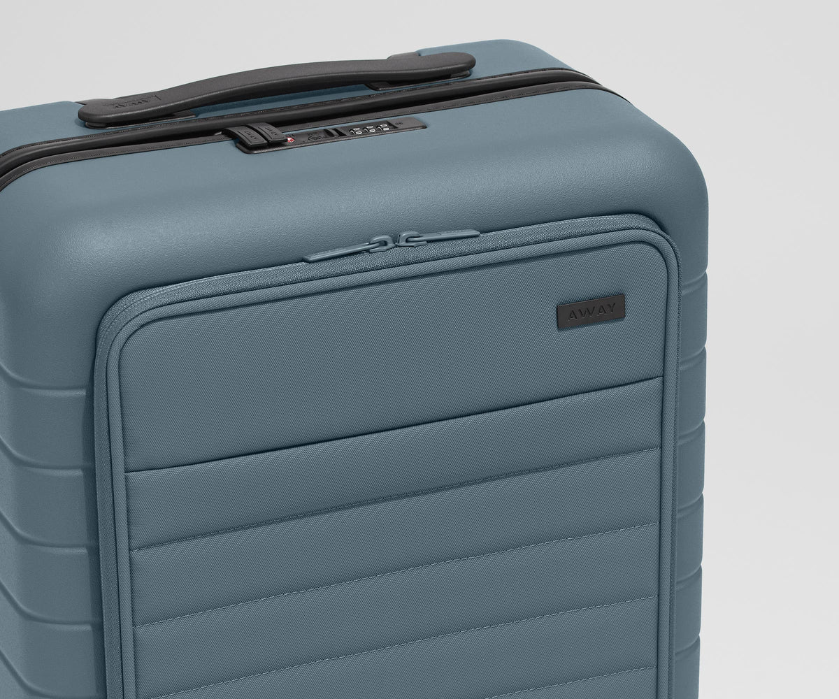 Away The Executive Bigger Carry-On Suitcase - Coast Blue