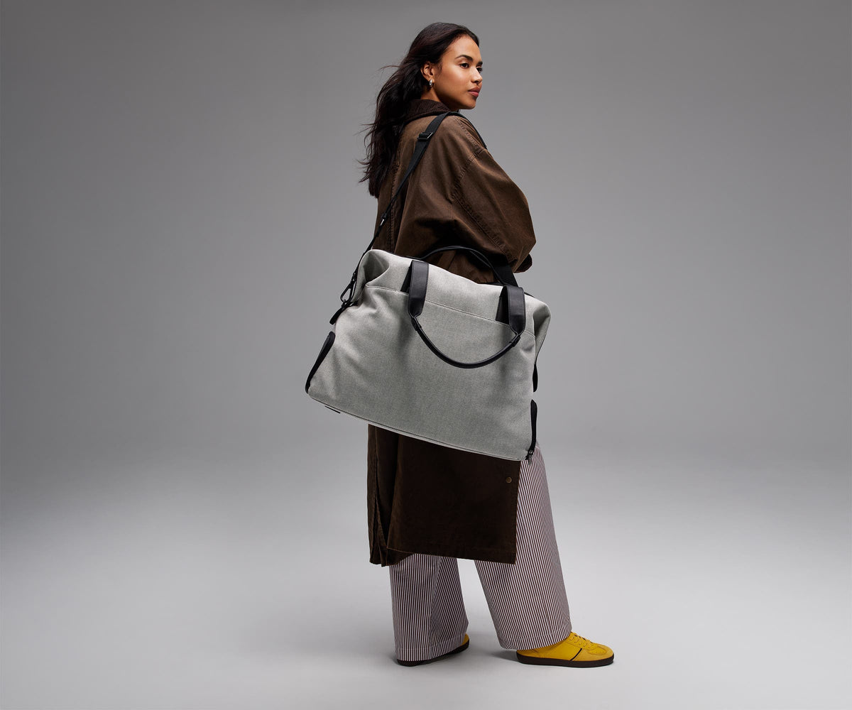 Away Transit Canvas Weekender Crossbody Bag - Transit Canvas Black