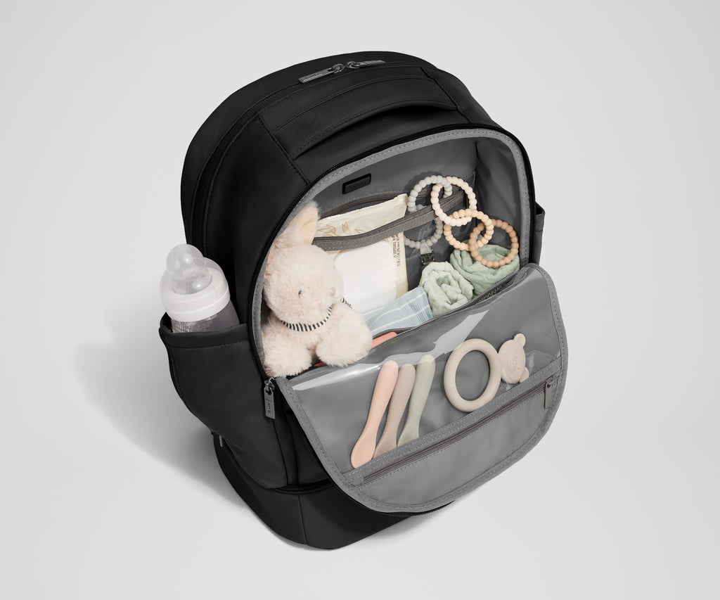 Away The Double Diaper Backpack Diaper Bag - Jet Black