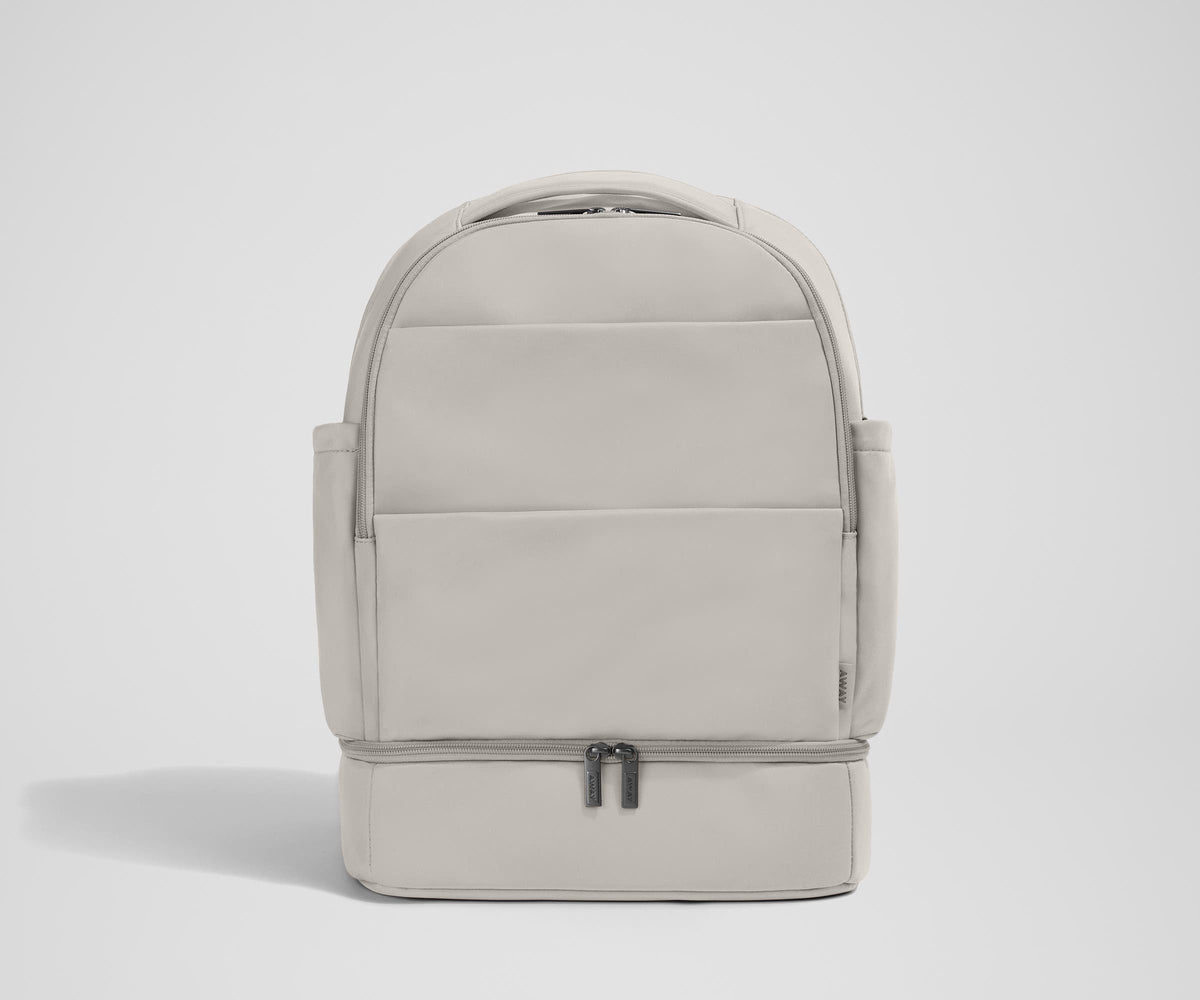 Away The Double Diaper Backpack Diaper Bag - Cloud Gray
