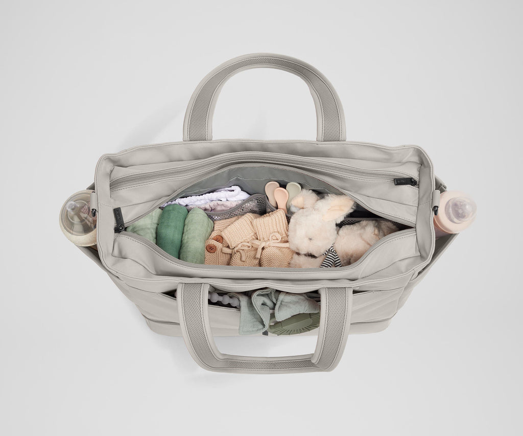 Away The Double Diaper Tote Diaper Bag - Cloud Gray