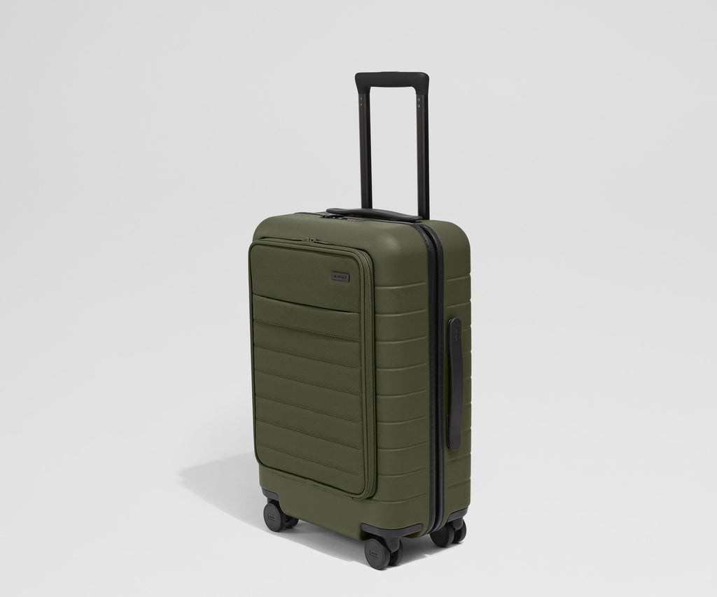 Away The Executive Carry-On Suitcase - Olive Green