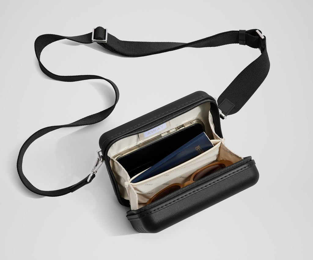 Away The Mini Crossbody Packing Cubes - Jet Black