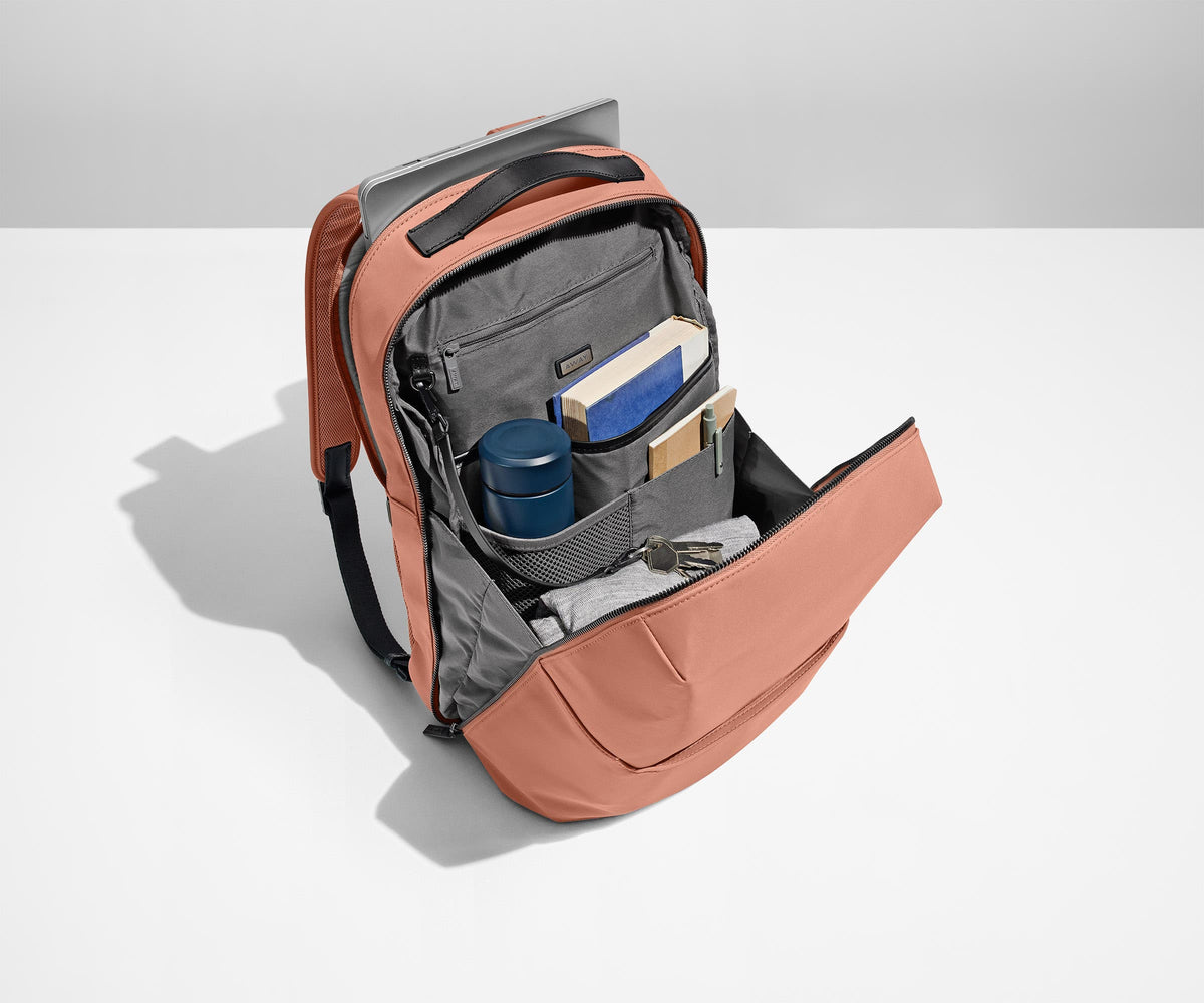 Away The Everywhere Zip Backpack in Clay Pink