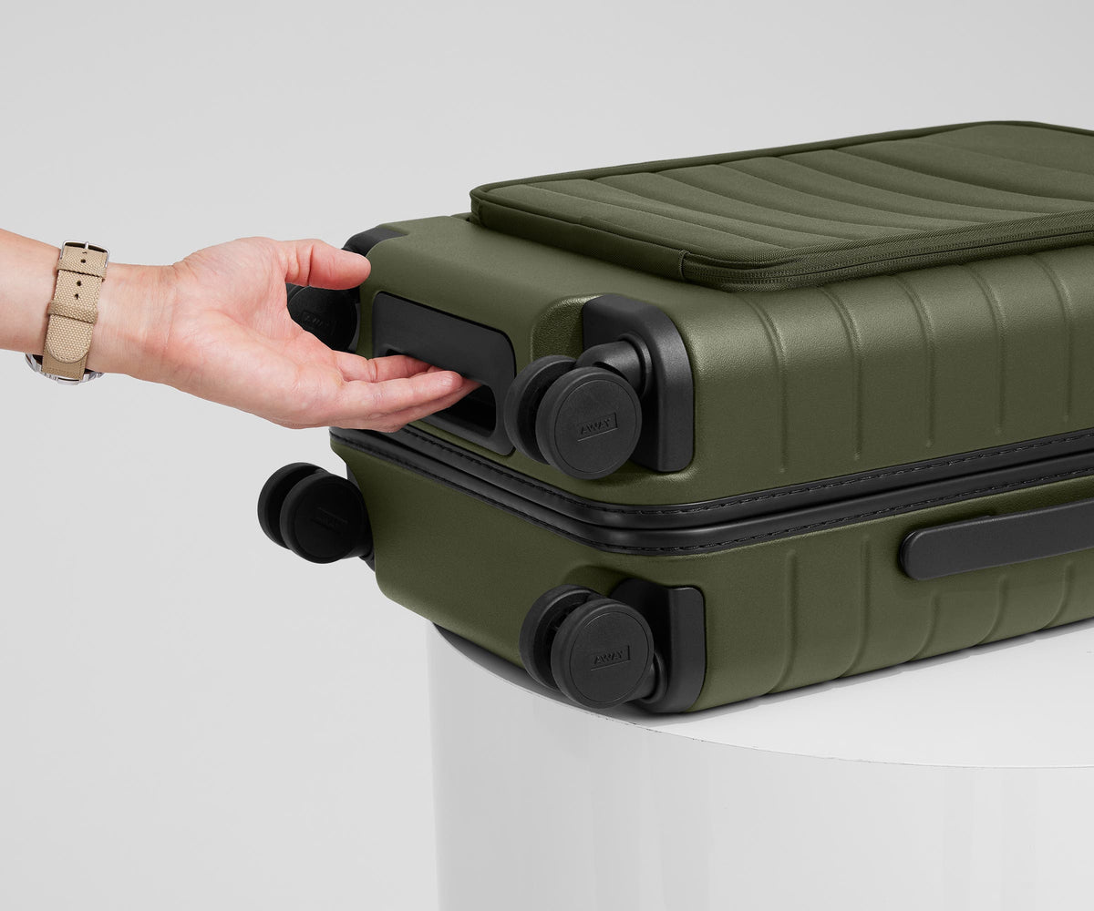 Away The Executive Carry-On Suitcase - Olive Green