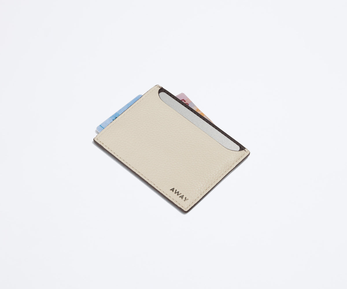 Away Card Case Travel Accessory - Cream White