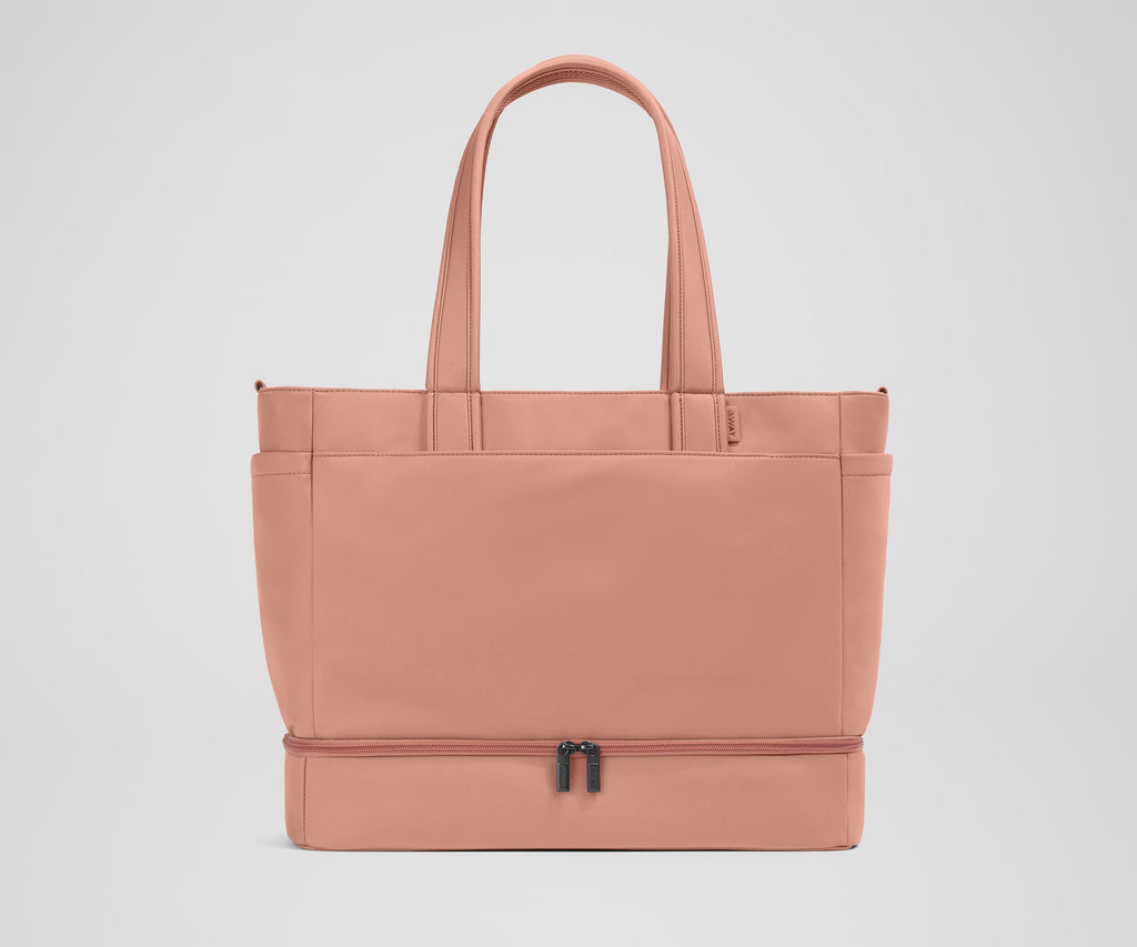 Away The Double Diaper Tote Diaper Bag - Clay Pink
