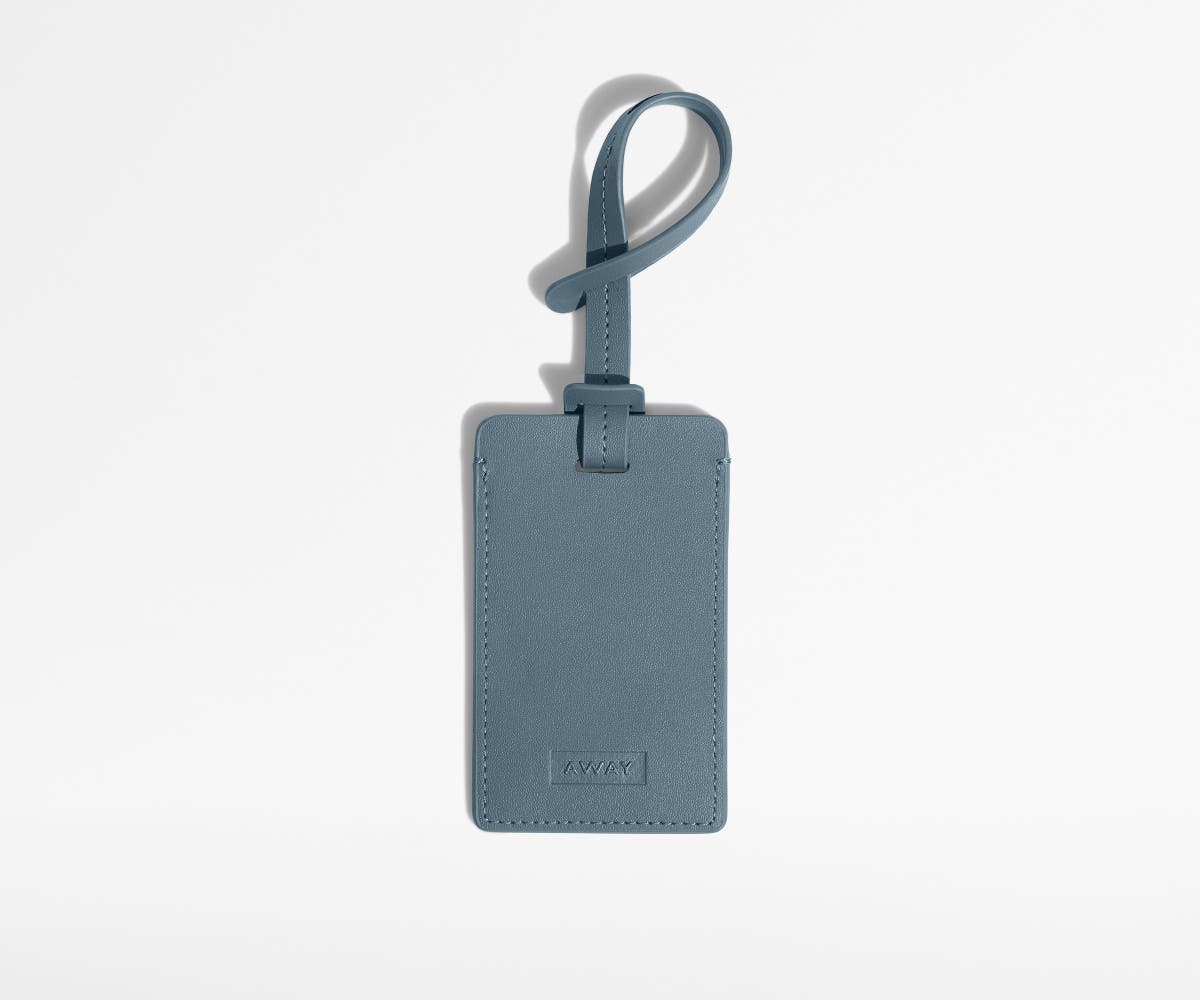 Away The Luggage Tag in Coast Blue