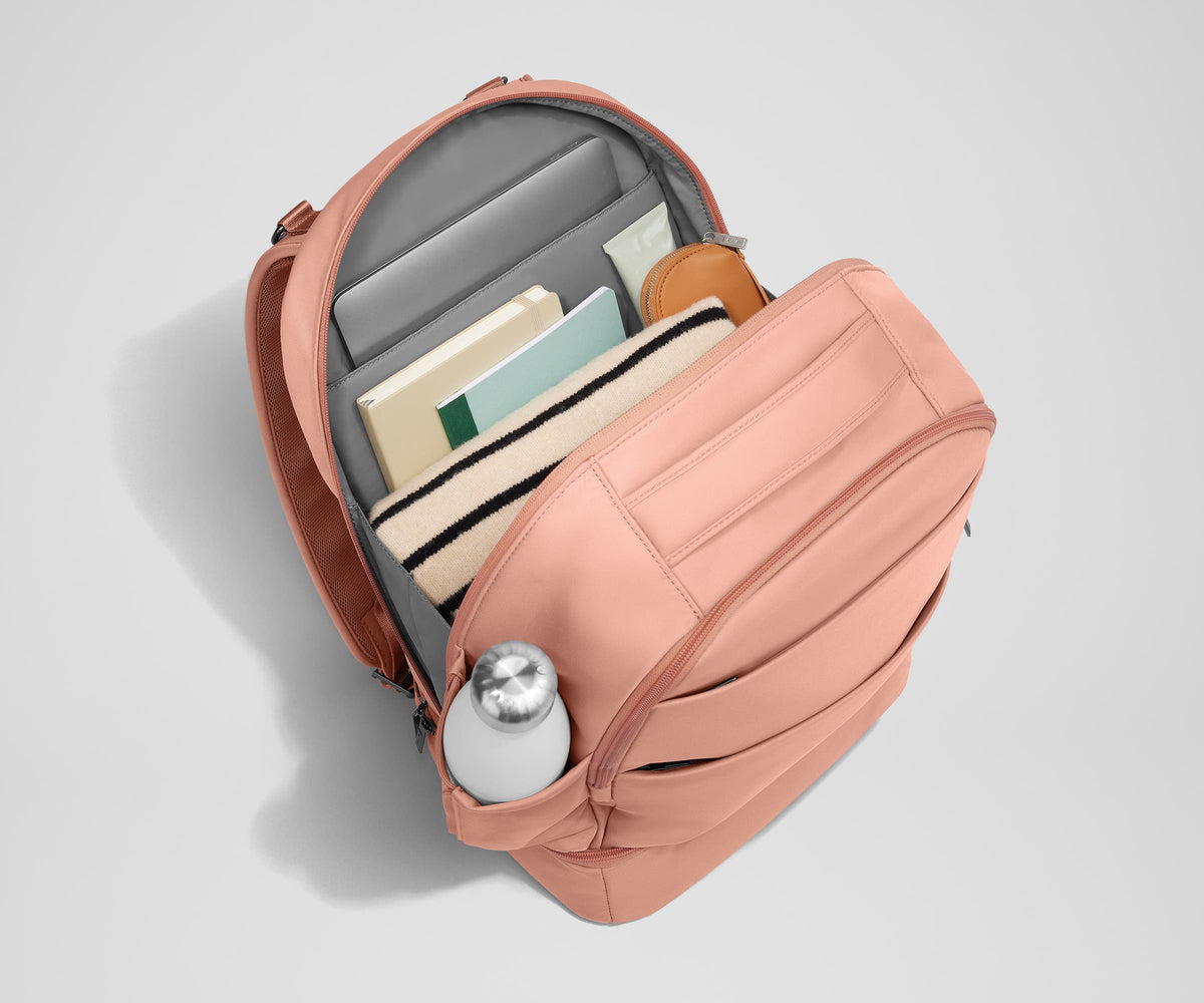 Away The Double Diaper Backpack Diaper Bag - Clay Pink