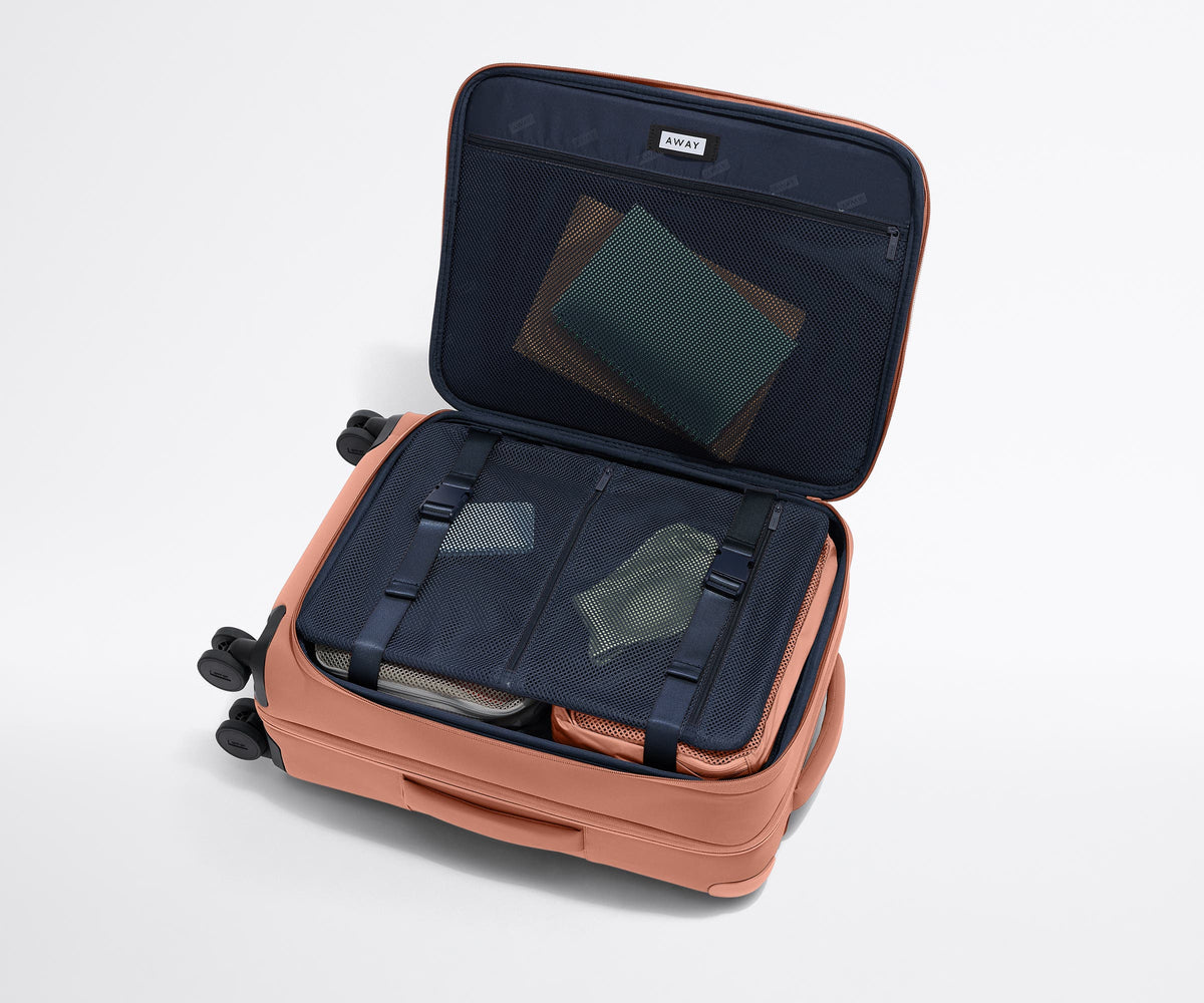 Away Softside Bigger Carry-On Suitcase - Clay Pink