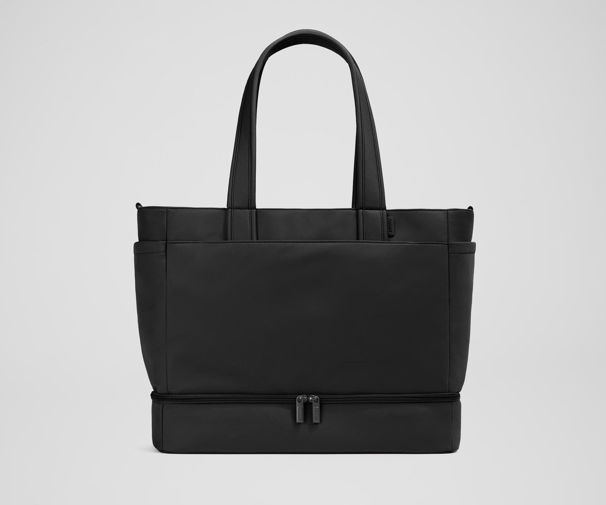 Away The Double Diaper Tote Diaper Bag - Jet Black