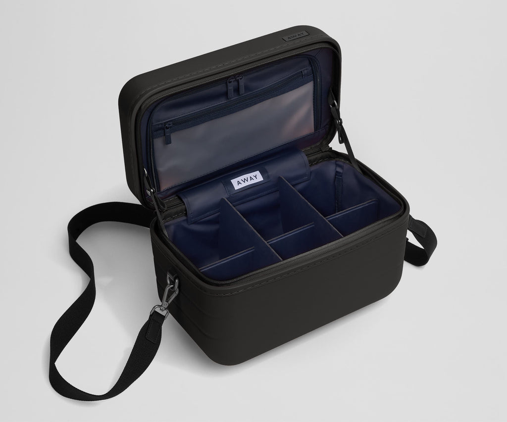 Away The Train Case Toiletry Bag - Jet Black