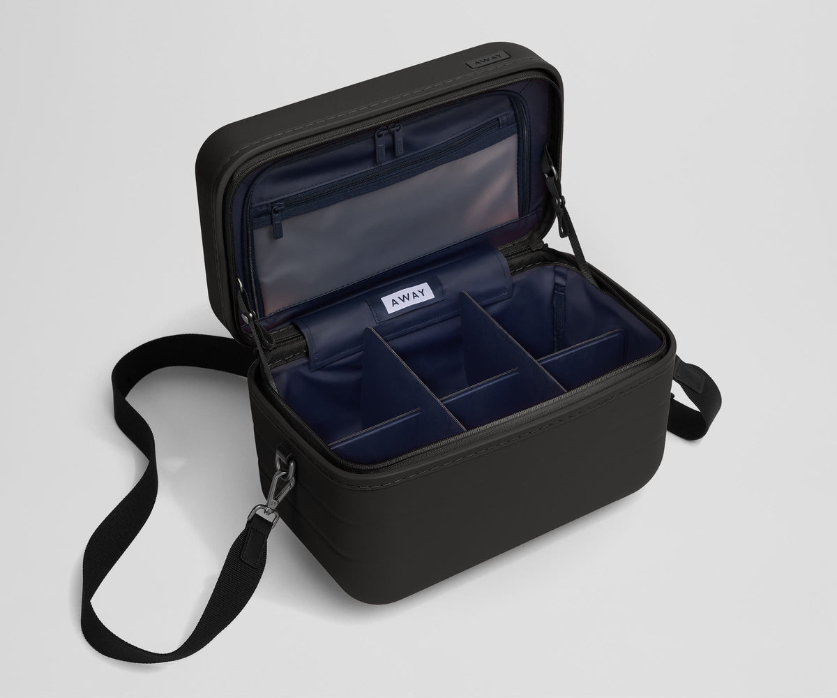 Away The Train Case Toiletry Bag - Jet Black