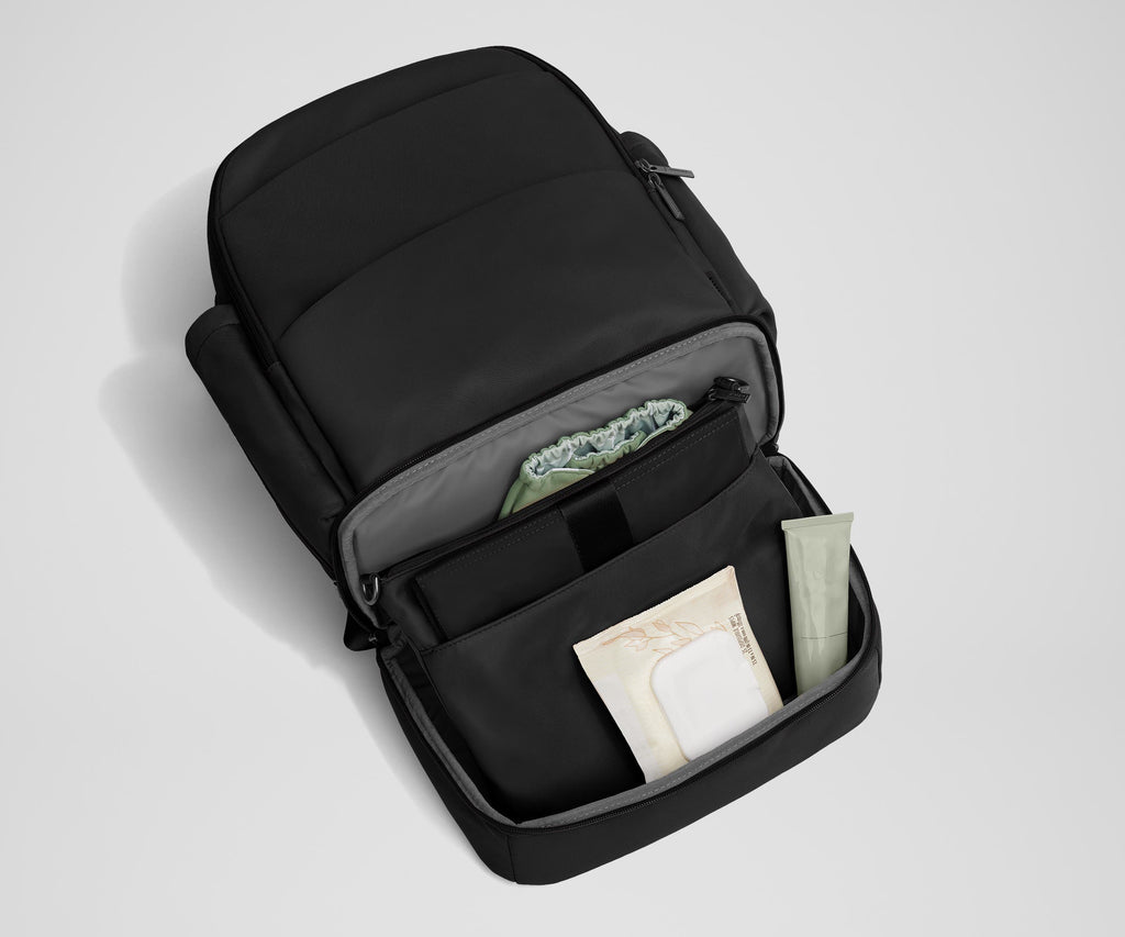 Away The Double Diaper Backpack Diaper Bag - Jet Black