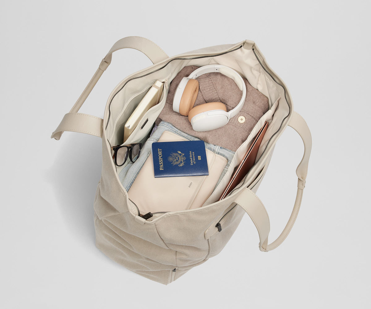 Away Transit Canvas Tote Tote Bag - Transit Canvas Tan